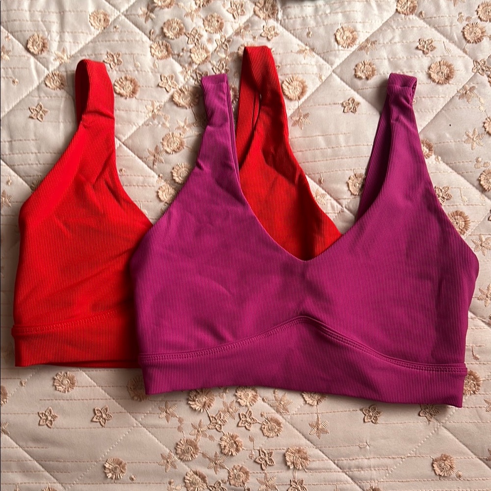 Wilo Melbourne- Australia Vibrant Red and Purple Women's Bralette/Sport bras